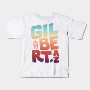 Gilbert Rainbow Type Kids T-Shirt